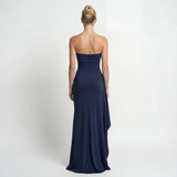 Twisted Off Shoulder Maxi Dress Elegant Long Evening Cocktail Wedding Formal