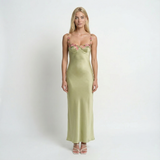 Floral Embroidered Maxi Dress Sleeveless Round Neck Elegant Wedding Garden Party Summer