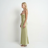 Floral Embroidered Maxi Dress Sleeveless Round Neck Elegant Wedding Garden Party Summer